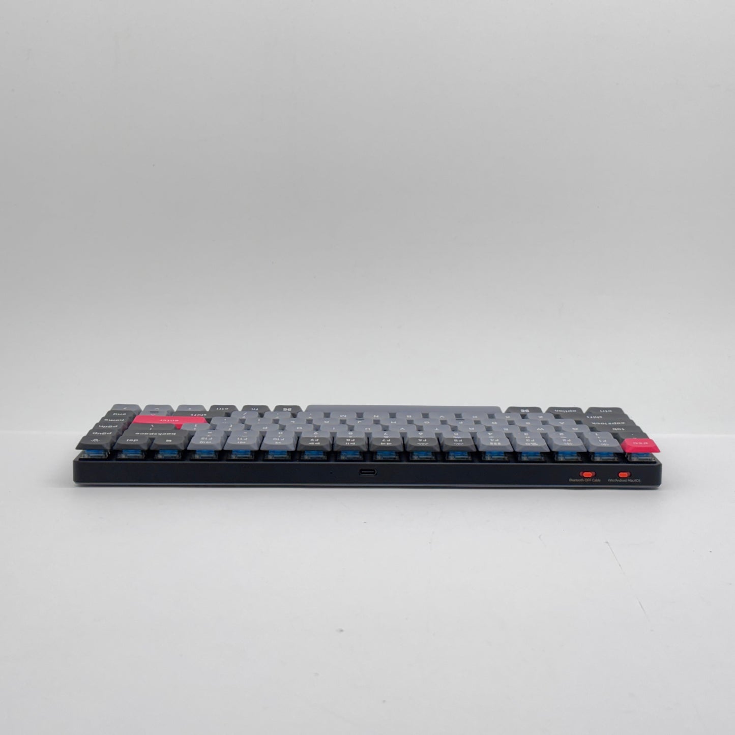 Keychron K3 Pro QMK/VIA ワイヤレス・メカニカルキーボード RGB-JIS配列（テンキーレス）-Gateron ロープロファイル 青軸（ホットスワップ対応） K3P-H2-JIS【C8061-60】