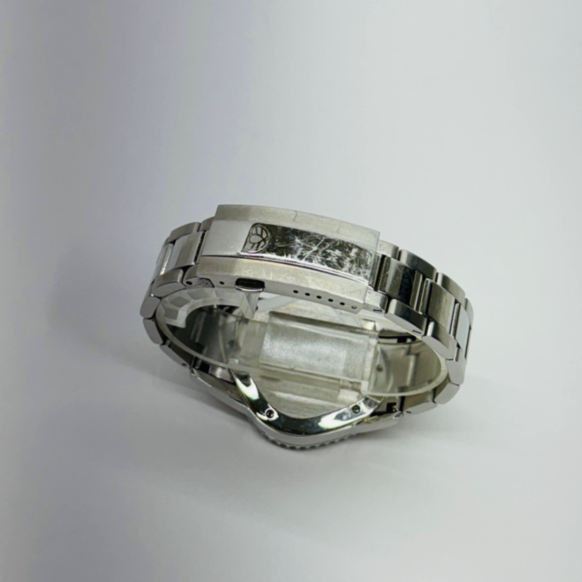 LAARVEE PEA001 SILVER PRECISION STEEL BLACK BEZEL&BLACK DIAL シルバー ブラック サブマリーナ 腕時計【C4591-60】