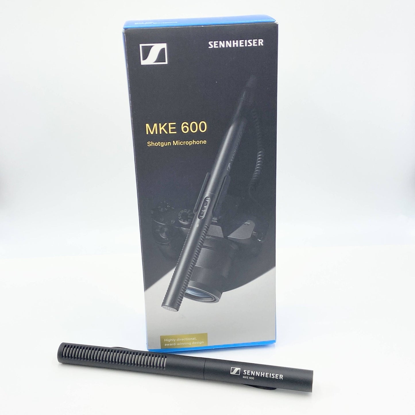 美品 SENNHEISER MKE 600 ショットガンマイク（カメラ用マイク）付属品完備	【C5209-80】