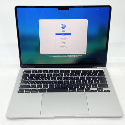 MacBook Air M2 2022 8コアCPU/8コアGPU 8GB 256GB MLXY3J/A シルバー バッテリー最大容量87%【C5671-80】