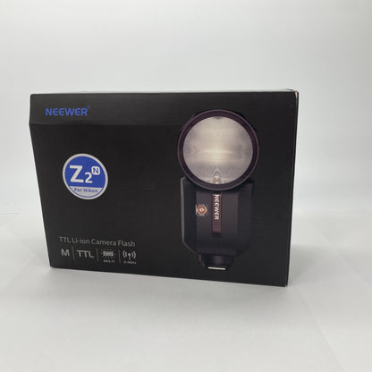 NEEWER Z2-N 2.4G TTL ラウンドヘッド フラッシュ スピードライト Nikon用【C4673-80】