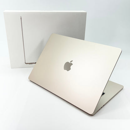 新品同様 美品　US配列 Apple MacBook Air M3  2024 15インチ 8GB 256GB スターライト MRYR3JA/A バッテリー最大容量100%【C5666-80】