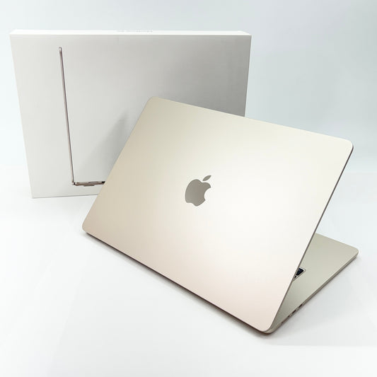 新品同様 美品　US配列 Apple MacBook Air M3  2024 15インチ 8GB 256GB スターライト MRYR3JA/A バッテリー最大容量100%【C5666-80】
