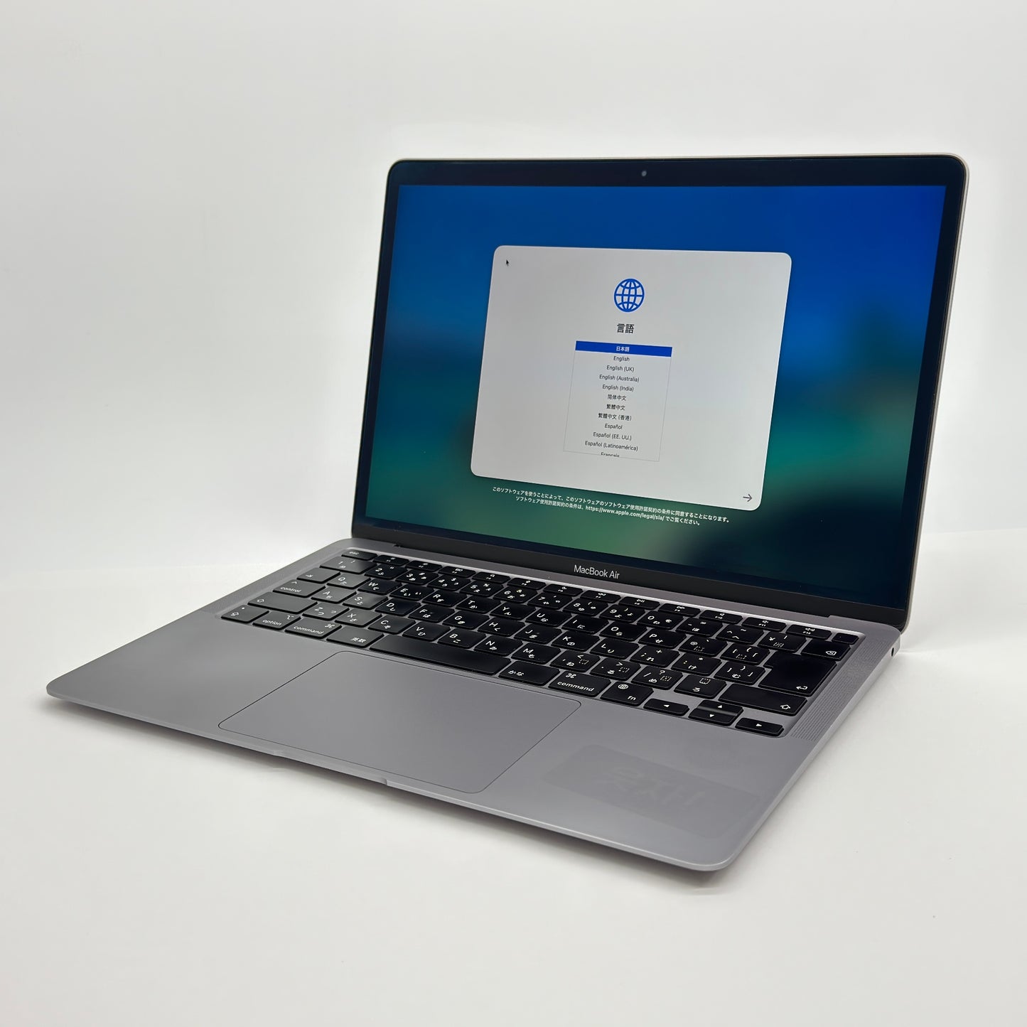 MacBook Air Retina 13インチ (Late 2020) Apple M1 8コア 8GB SSD 512GB スペースグレイ MGN73J/A バッテリー最大容量87%【C7044-80】