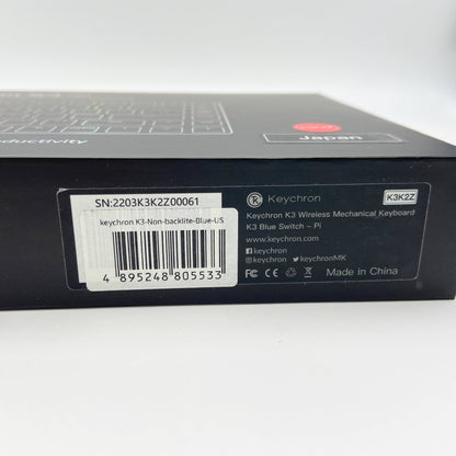 美品 Keychron K3 Non-Backlight US配列 青軸 K3K2Z	【C5988-80】