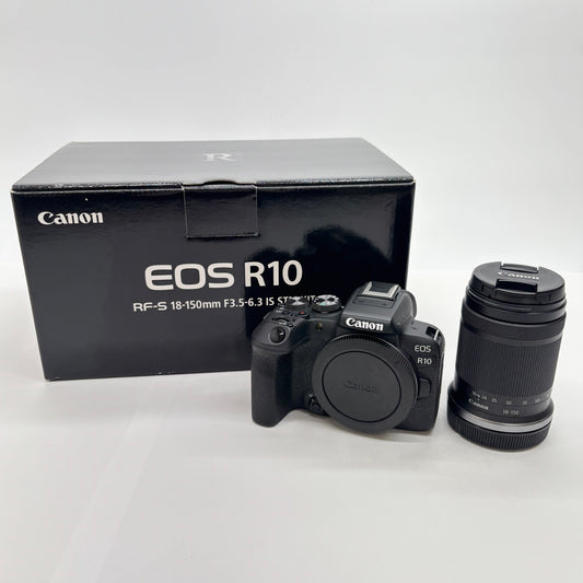 美品 Canon EOS R10 RF-S18-150 F3.5-6.3 IS STM レンズキット 付属品完備【C6228-80】