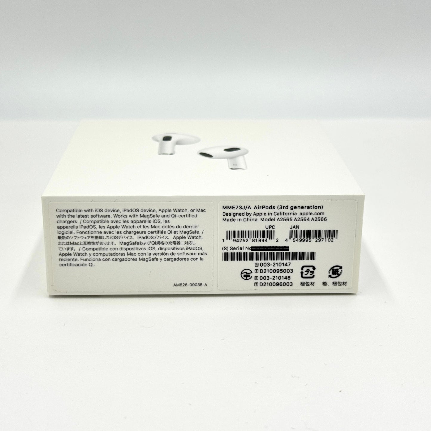 Apple AirPods 第3世代 MME73J/A 新品未開封【C7696-C】