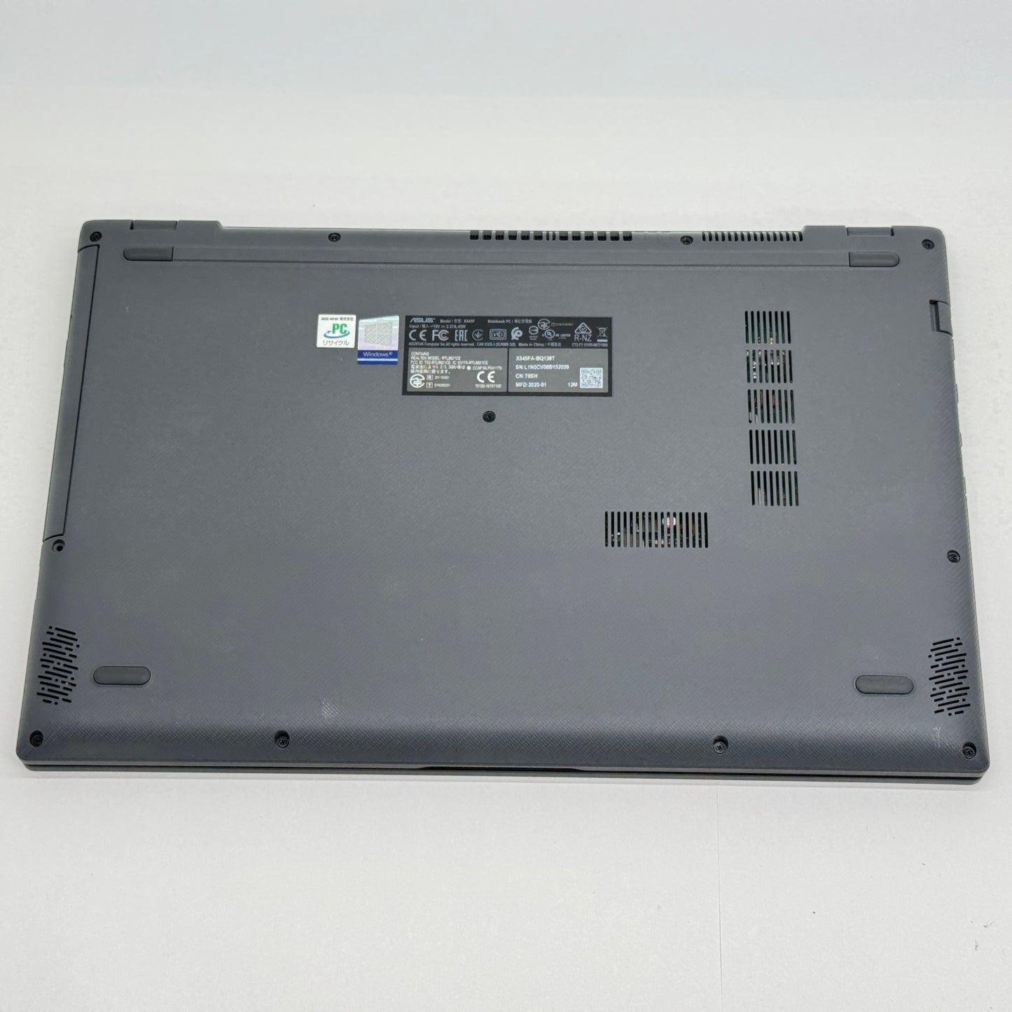 ASUS VivoBook X545FA-BQ138T i3 10110U 8GB 512GB バッテリー最大容量89% 【C7408-80】