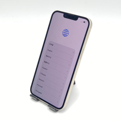 美品 Apple iPhone14 MPUQ3J/A 128GB SIMフリー スターライト バッテリー最大容量91%【C4819-C】