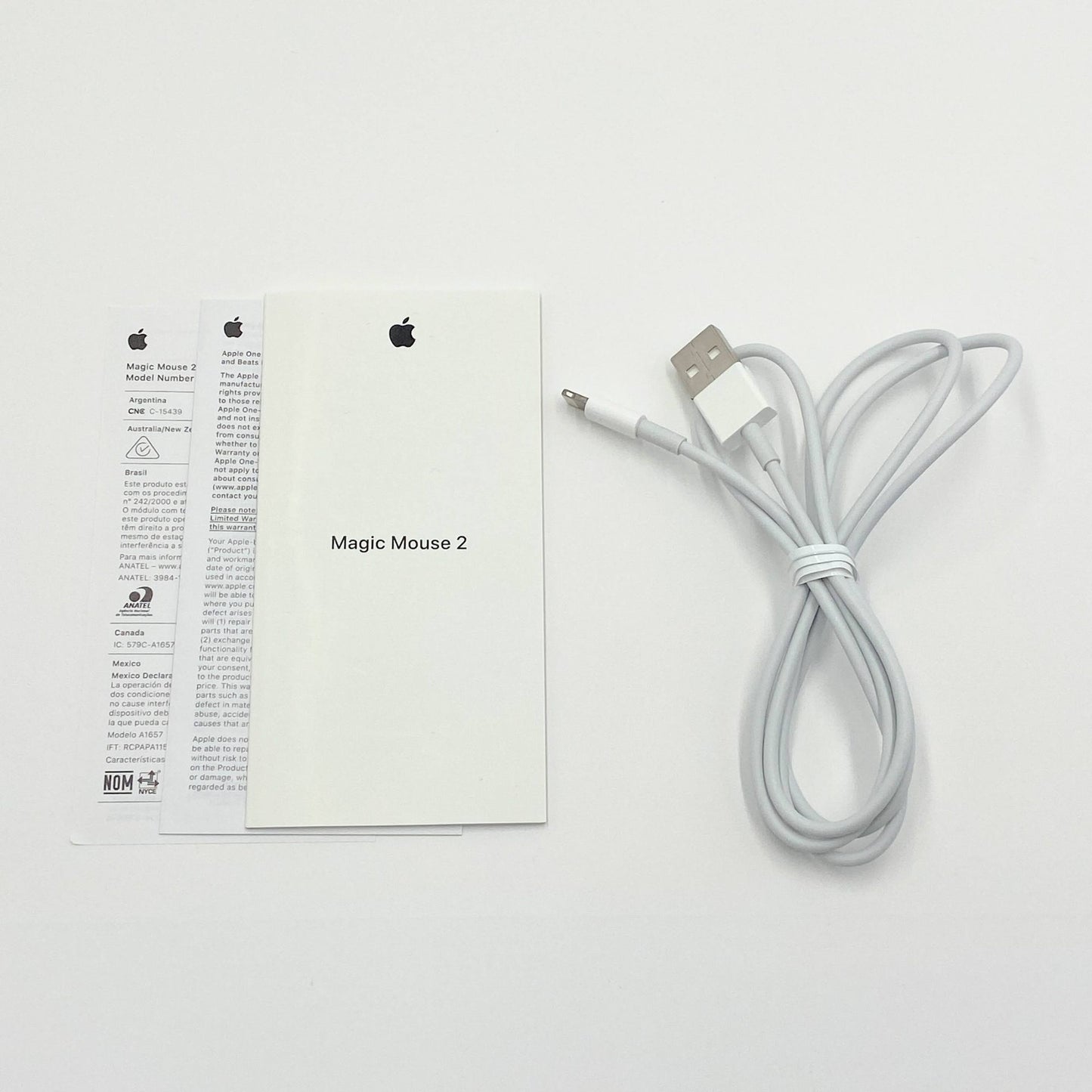 Apple Magic Mouse2 MLA02J/A 付属品完備 ワイヤレスマウス【C6378-60】