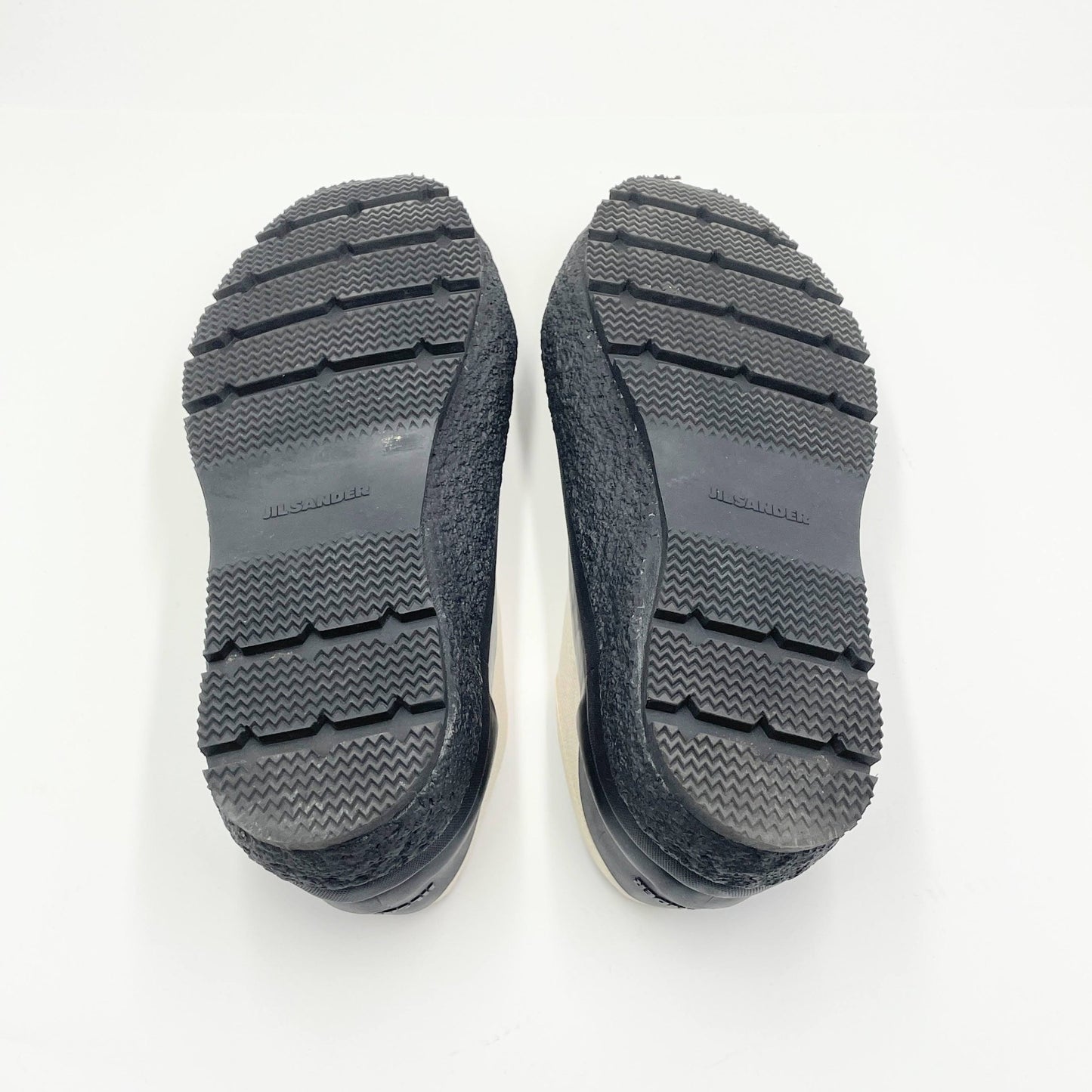 ジルサンダー JIL SANDER スニーカー ローカット レースアップ キャンバス シューズ メンズ 40 アイボリー【C7005-80】