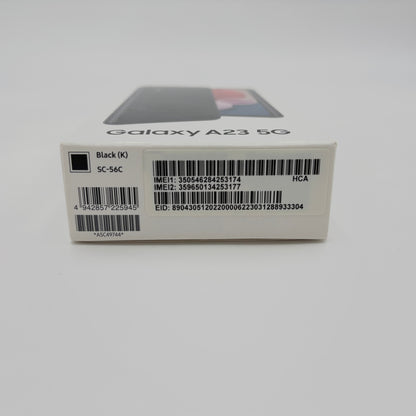 美品 新品同様 Galaxy A23 5G SC-56C ブラック【C9266-C】