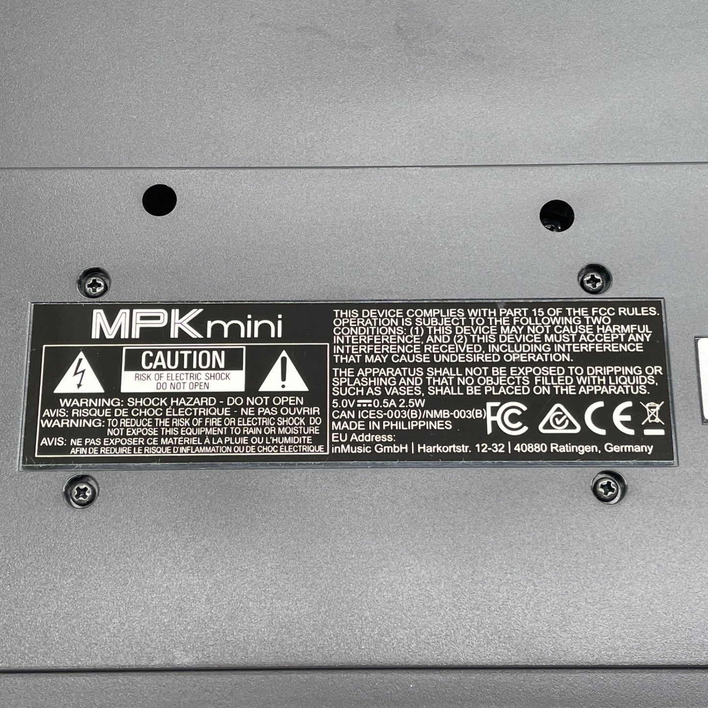 現状品 AKAI MPK mini MIDIキーボード ブラック【C7122-80】
