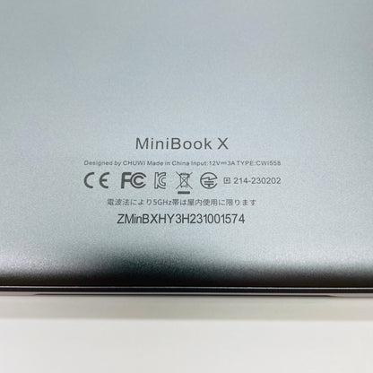 美品 CHUWI MiniBook X N100 Mem/12GB SSD/512GB Windows11 Home バッテリー最大容量100% 【C4391-60】