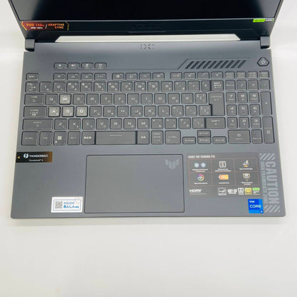 美品 ASUS TUF Gaming F15 Core i7 12700H 16GB SSD512GB GeForce RTX 4060 搭載 Windows11Home  バッテリー最大容量100%【C7802-100】