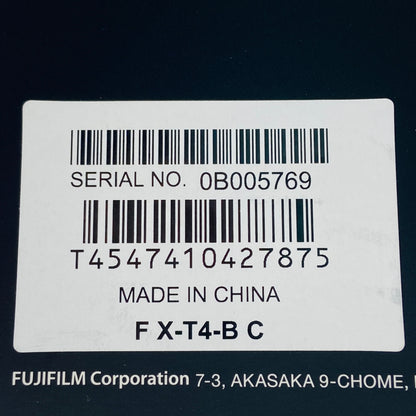 FUJIFILM X-T4 ミラーレスカメラ ボディ ブラック【C4331】