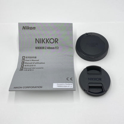 美品 ニコン Nikon NIKKOR Z 40mm F2 【C5631-60】
