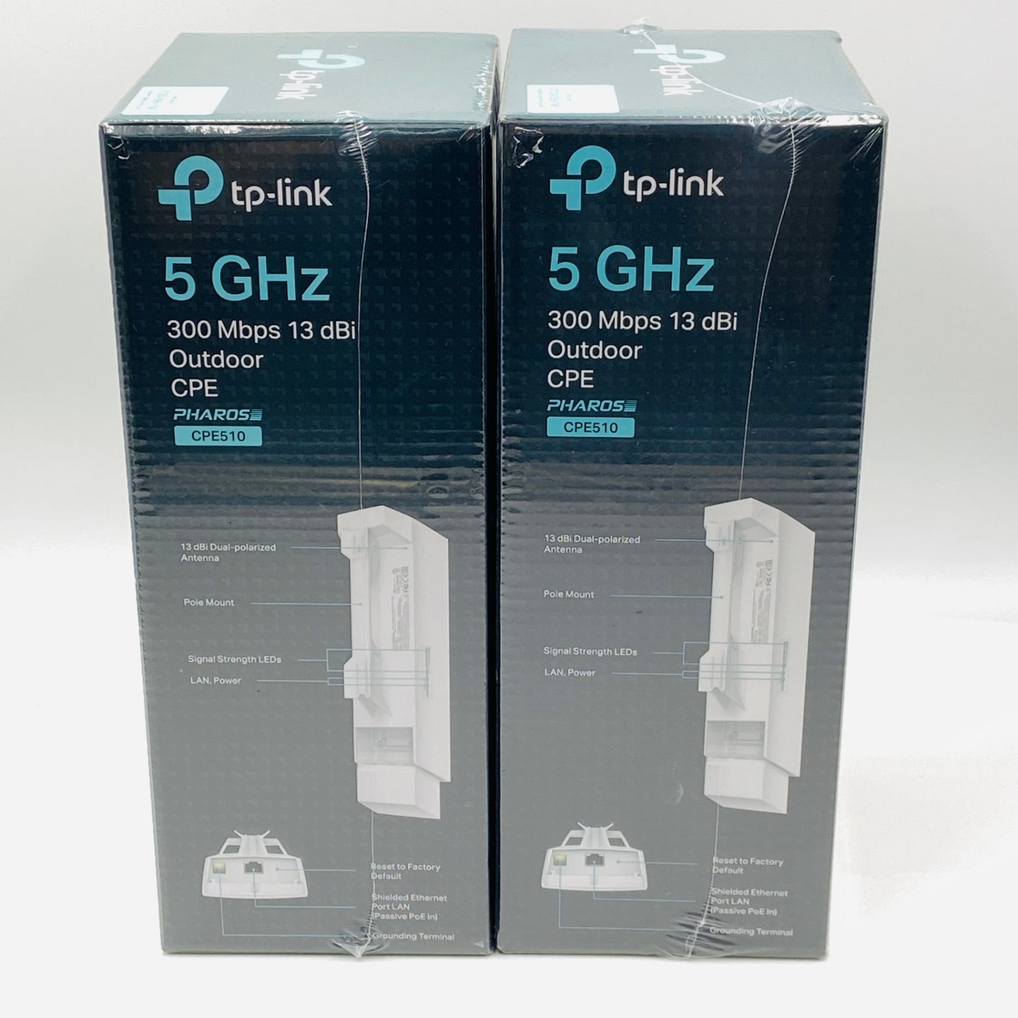 新品未開封 TP-Link CPE510 5GHz 300Mbps 13dBi OUTDOOR PHAROS 拠点間無線通信 2個セット 【C4309-100】