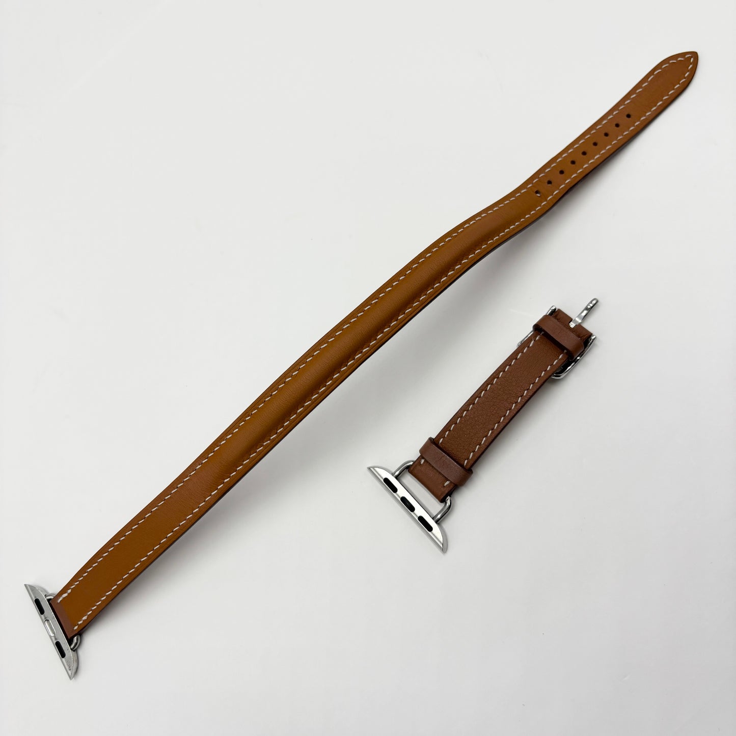 美品 Apple Watch MKLY3J/A A2476 Hermes Series7 41mm ステンレス GPS+Cellular バッテリー最大容量100% バンド2本あり【C5465-60】