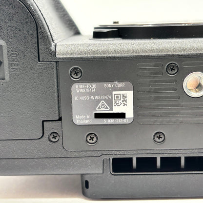 美品 SONY FX30 ILME-FX30B ボディ【C8703-80】