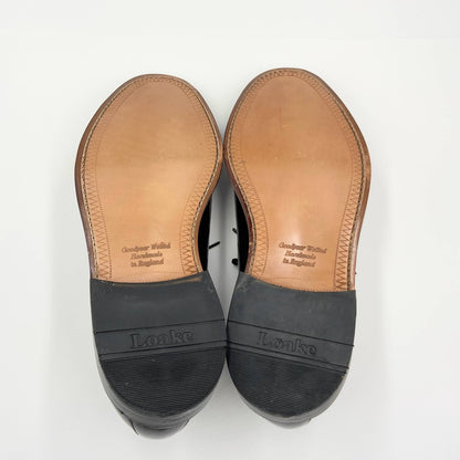 未使用 Loake SHOEMAKERS ローク 英国製 ポリッシュドレザー プレーントゥ ビジネスシューズ　【C5810-80】