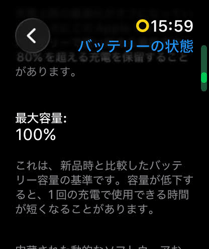 美品 バッテリー最大容量100% Apple Watch Series11 46mm GPS ジェットブラックアルミニウム MEW84J/A バンド欠品【C8374-60】