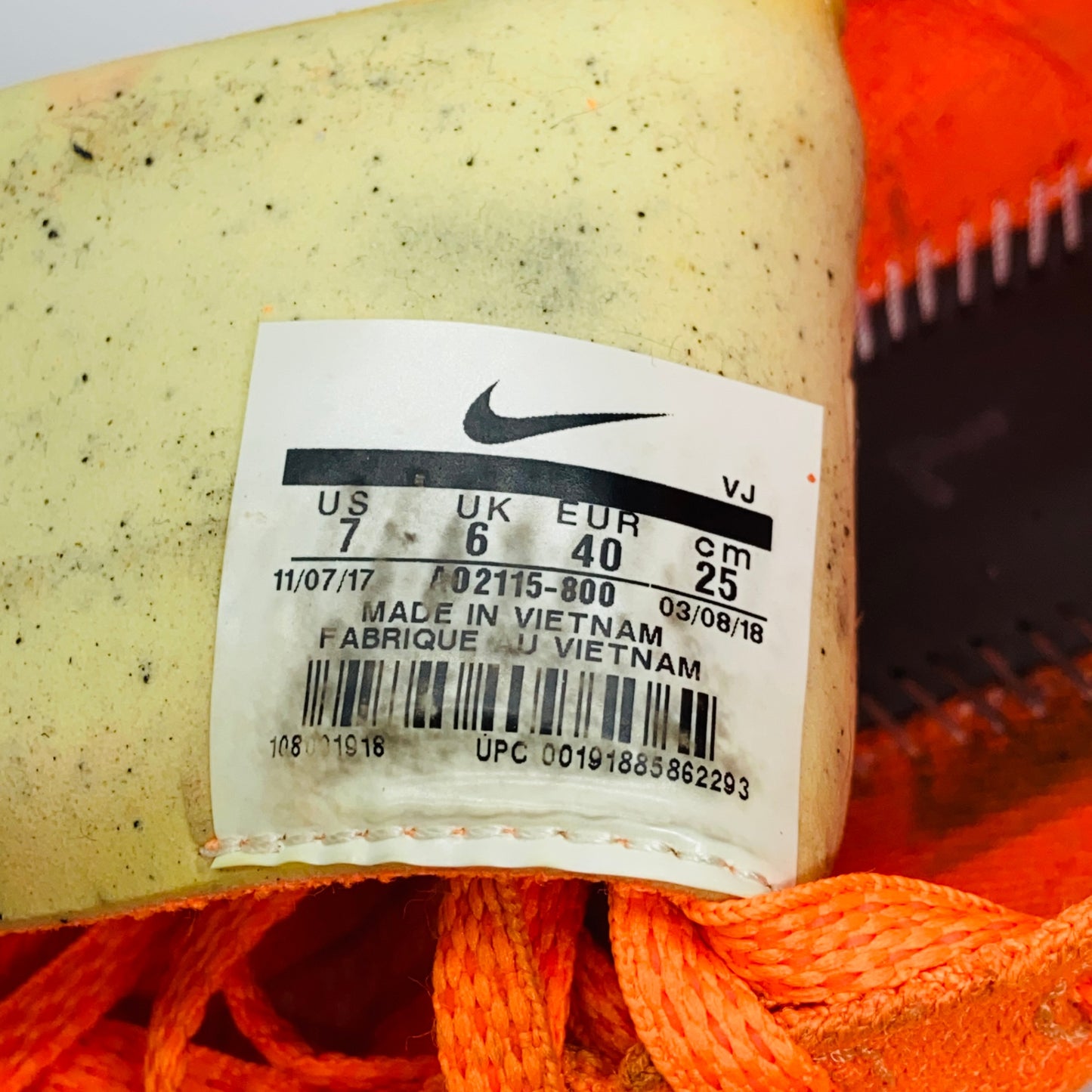 Off-White × Nike Zoom Fly Mercurial Flyknit "Total Orange/White/Volt"オフホワイト × ナイキ ズームフライ マーキュリアル フライニット "トータルオレンジ/ホワイト/ボルト"  C3615 80サイズ発送