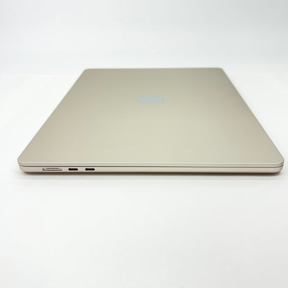 新品同様 美品　US配列 Apple MacBook Air M3  2024 15インチ 8GB 256GB スターライト MRYR3JA/A バッテリー最大容量100%【C5666-80】