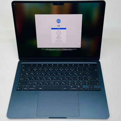 バッテリー最大容量93％ MacBook Air M2 2022 8C CPU/10C GPU 8GB 512GB MLY43J/A C3886 80サイズ発送