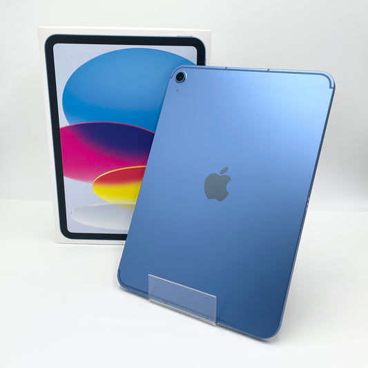 美品 iPad A16 MD7G4J/A Wi-Fi+Cellular 128GB ブルー バッテリー最大容量100% 【C8345-60】