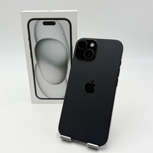 新品同様 美品 Apple iPhone15 128GB ブラック A3089 MTMH3J/A SIMフリー バッテリー最大容量99%【C5254-C】