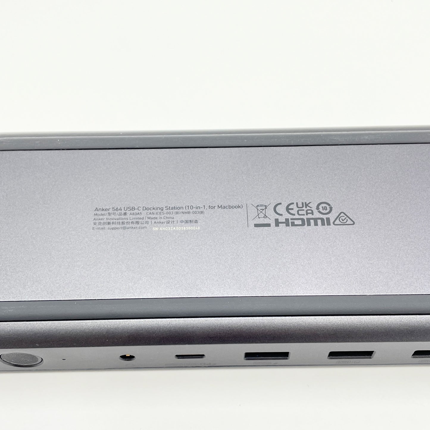 ANKER 564 USB-C ドッキングステーション 10-In-1 For MacBook  アダプタ・コード付属　【C7403-60】