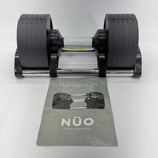 FLEXBELL フレックスベル 可変式ダンベル 約20kg 単品 NUO-FLEX 20 アジャスタブルダンベル 筋トレ トレーニング 1個【C5723】