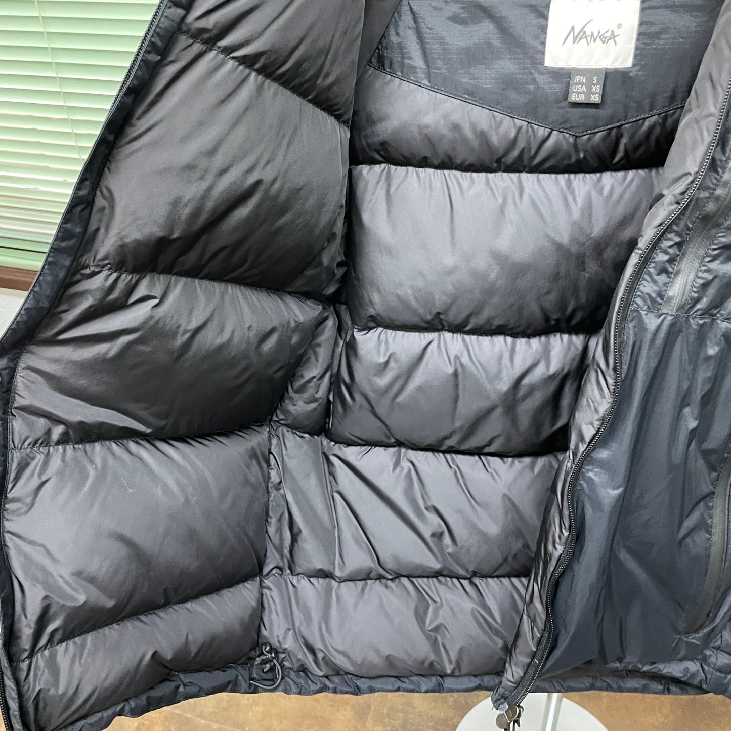 NANGA オーロラジャケットナンガ オーロラテックス スタンドカラーダウンジャケット ブラック サイズ:S【C5635】