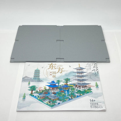 新品未使用　Lulufun Building Block Set Kimiangel 中国建築 ミニビルディングブロックセット 大型タワー 西湖コレクションモデル ディスプレイセット 大人と子供へのギフト 14歳以上 ナノマイクロブロック恋人 クリスマス 誕生日 (5186個)【C5477-80】