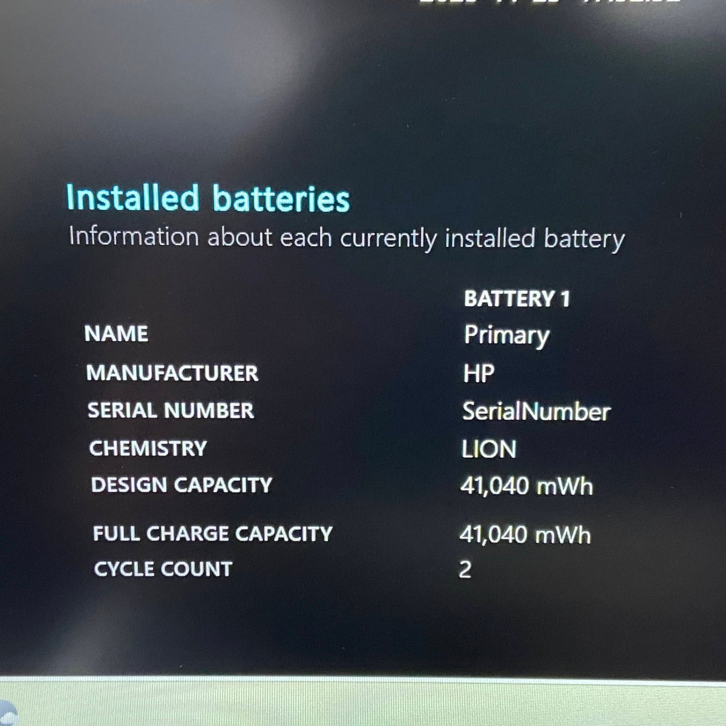 美品 HP Laptop 15-fd0095wm i5 1235U 16GB SSD512GB USキー windows11home サイクルカウント2回 バッテリー最大容量100%  【C5127-100】