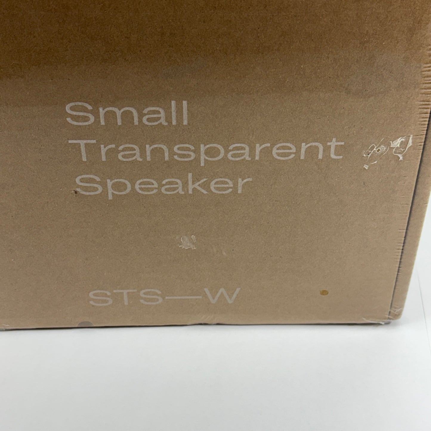 新品未開封 TRANSPARENT SPEAKER SMALL ホワイト TPS-02【C5435-120】