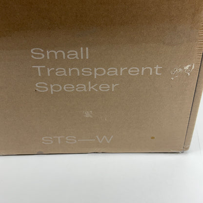 新品未開封 TRANSPARENT SPEAKER SMALL ホワイト TPS-02【C5435-120】
