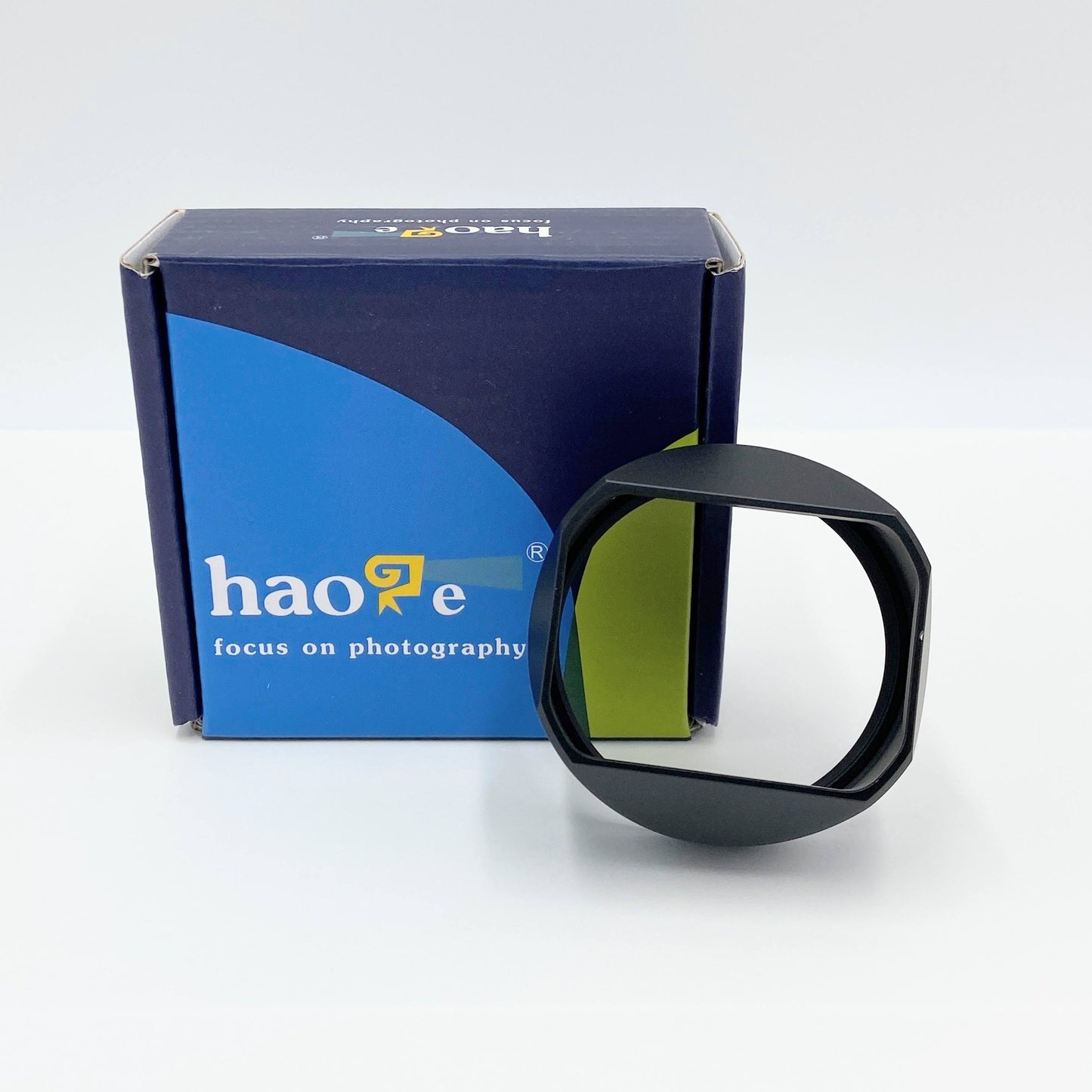 Haoge LH-X54B スクエアメタルレンズフード 49mm 【C5776-C】