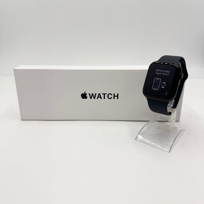 美品 Apple Watch SE 3 GPSモデル 44mm MEHQ4J/A ミッドナイトアルミ+ミッドナイトスポーツバンド M/L バッテリー最大容量100%【C8881-C】