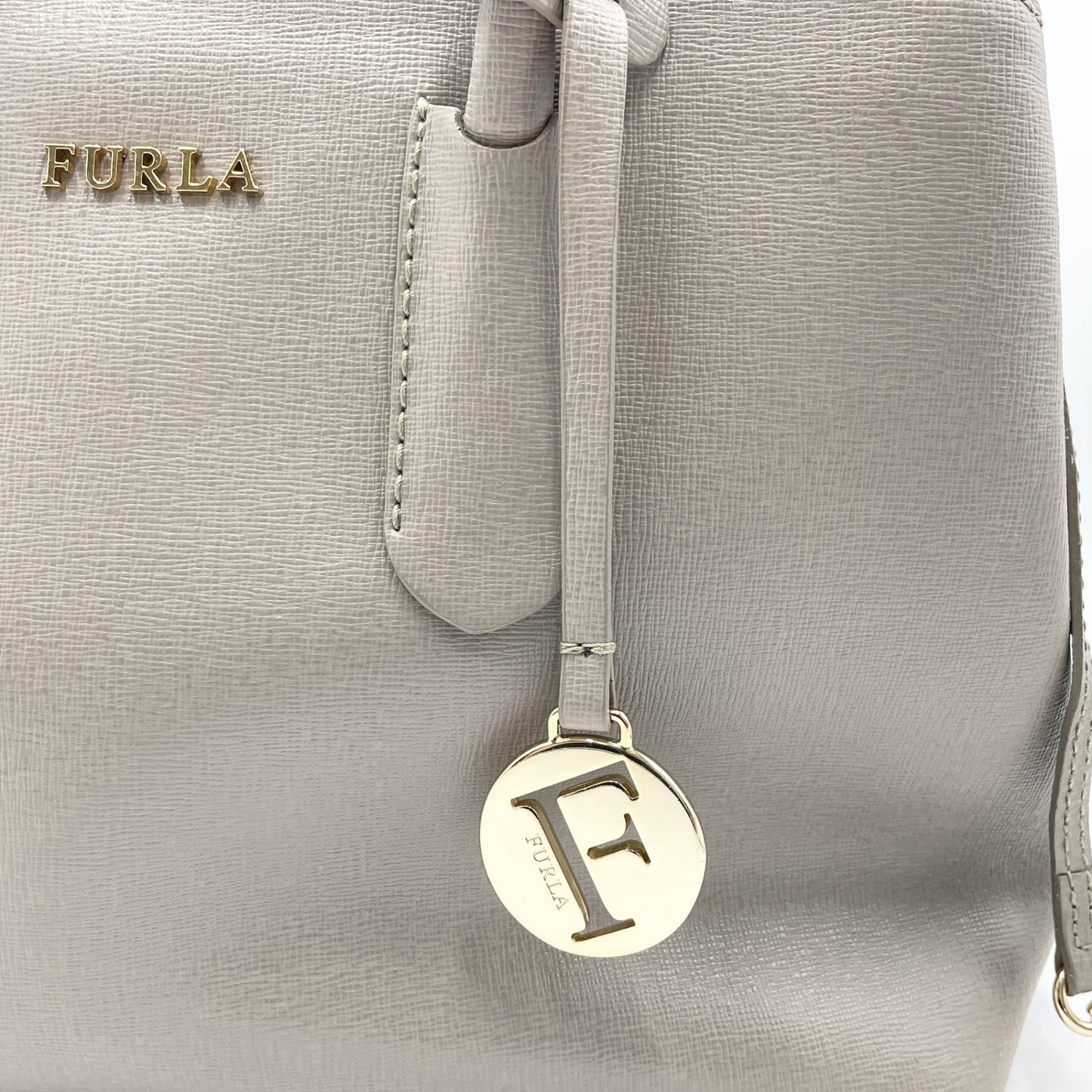 FURLA フルラ 2way トートバッグ ショルダーバッグ グレー　【C7993】