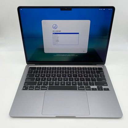 新品同様 美品 MacBook Air 2024 13インチ SSD 512GB 16GB M3 MXCR3J/A スペースグレイ USキー バッテリー最大容量100%【C5779-80】