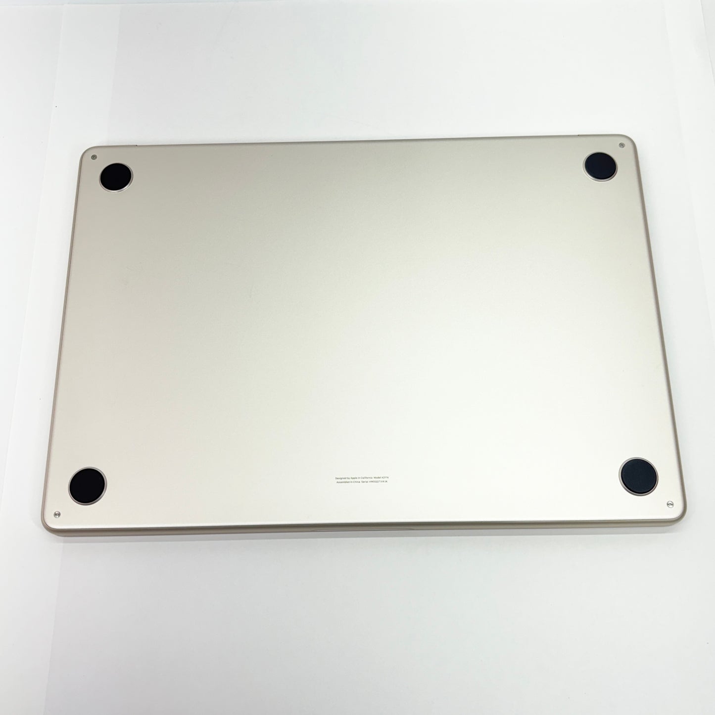 新品同様 美品　US配列 Apple MacBook Air M3  2024 15インチ 8GB 256GB スターライト MRYR3JA/A バッテリー最大容量100%【C5666-80】