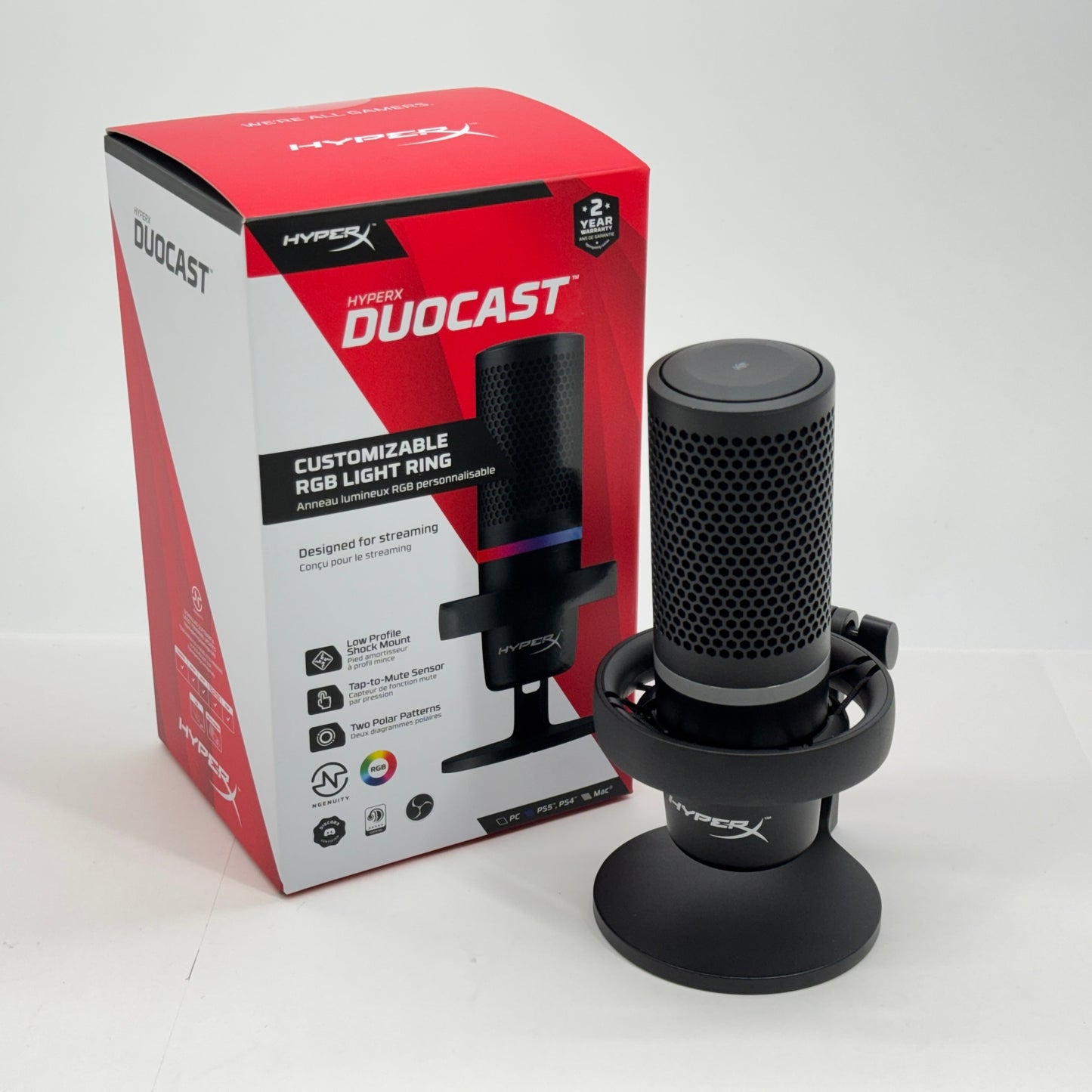 美品 HYPERX 4P5E2AA　DUOCAST USBコンデンサーマイク【C7707-80】