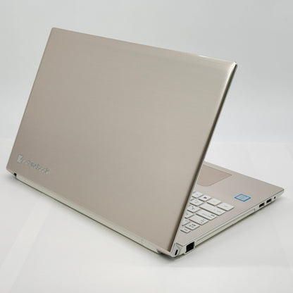 新品SSD TOSHIBA dynabook T65/H PT65HGP-REA i7 8550U 8GB SSD256GB Windows11Home サテンゴールド バッテリー最大容量88% 【C6097-80】
