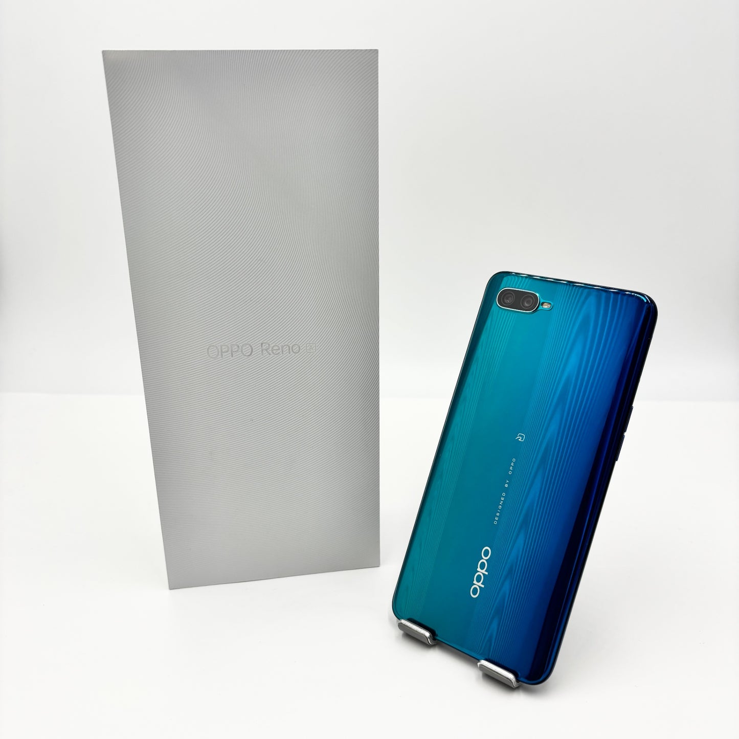 美品 OPPO Reno A CPH1983 64GB ブルー 付属品完備【C8575-60】