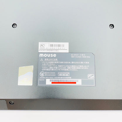 mouse A5-A5A01SR-A  Ryzen 5 7430U 16GB  SSD512GB バッテリー最大容量100%【C5084-100】
