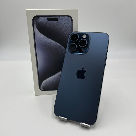 美品 iPhone15 Pro Max 256GB ブルーチタニウム MU6T3J/A バッテリー最大容量86%  【C5025-C】