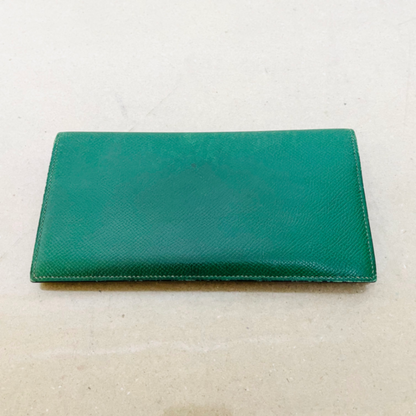 HERMES エルメス 長財布 二つ折り グリーン　【C201-C】