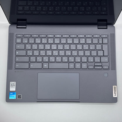 IdeaPad Flex 570i Chromebook Plus 83EK000XJP ストームグレー  i3 1315U(Raptor Lake)6コア 8GB SSD 256GB 14IAU7 バッテリー最大容量96% 【C7823-80】